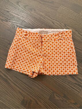 Banana Republic Orange Geo Print Women's Bermuda Shorts